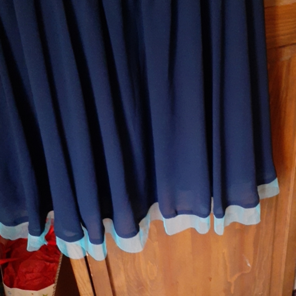 👗💙Navy blue and light blue sheer dress💙👗 - Picture 2 of 5